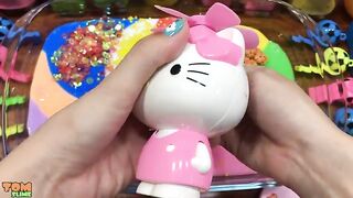 Hello Kitty and Doraemon Slime | Mixing Random Things into Slime | Satisfying Slime Videos #32