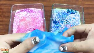 Peppa Pig Slime Pink vs Blue | Mixing Random Things into Glossy Slime | Satisfying Slime Videos