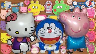 PEPPA PIG Hello Kitty & Doraemon Slime | Mixing Random Things into Slime | Satisfying Slime Videos