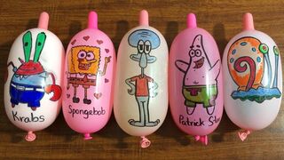 Spongebob Squarepants Slime | Making Slime with Funny Balloons | Tom Slime