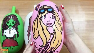 Barbie Slime | Making Slime with Funny Balloons | Tom Slime
