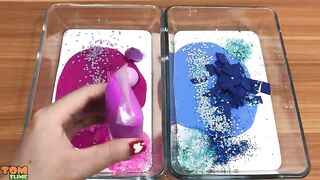 Unicorn Slime | Mixing Makeup and Glitter into Glossy Slime | Satisfying Slime Videos