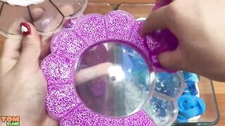 Unicorn Slime | Mixing Makeup and Glitter into Glossy Slime | Satisfying Slime Videos