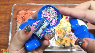 Pink Hello Kitty vs Blue Doraemon | Mixing Beads and Floam into Fluffy Slime | Tom Slime