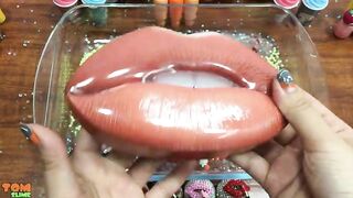 Mixing Makeup and Beads into Clear Slime | Satisfying Slime Videos | Tom Slime