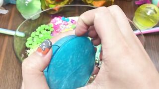 Mixing Beads and Glitter into Store Bought Slime | Slime Smoothie | Satisfying Slime Videos