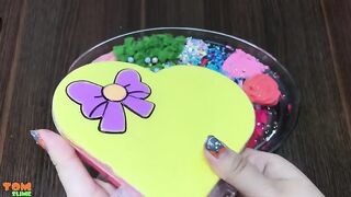 DISNEY PRINCESS Slime | Mixing Makeup and Beads into Clear Slime | Satisfying Slime Videos