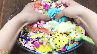 DISNEY PRINCESS Slime | Mixing Clay and Floam into Clear Slime | Satisfying Slime Videos