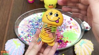Mixing Makeup and Beads into Glossy Slime | Slime Smoothie | Most Satisfying Slime Videos