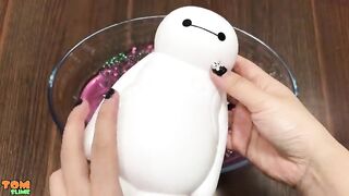 Special Series Baymax & Mickey Mouse Slime | Mixing Random Things into Clear Slime | Tom Slime