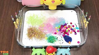 Special Series BAYMAX and PIKACHU Slime | Mixing Random Things into Glossy Slime | Tom Slime