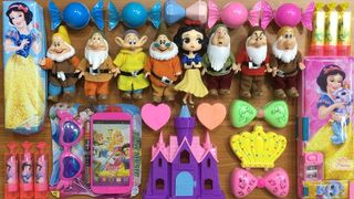 Snow White and the Seven Dwarfs | Mixing Random Things into Slime | Satisfying Slime Videos