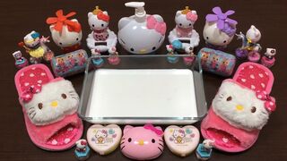 Special Series Hello Kitty Slime | Mixing Random Things Into Glossy Slime | Satisfying Slime Videos