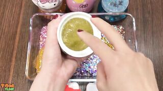 Special Series Hello Kitty Slime | Mixing Glitter into Slime | Relaxing Satisfying Slime
