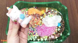 Special Series Unicorn Slime | Mixing Makeup and Glitter into Store Bought Slime | Satisfying Slime
