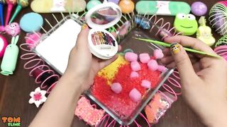 Mixing Random Things into Clear Slime and Fluffy Slime | Slime Smoothie | Satisfying Slime Videos
