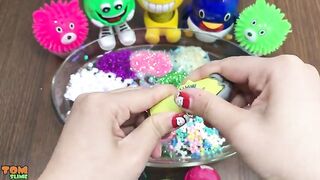 MIXING GLITTER AND BEADS INTO CLEAR SLIME ! RELAXING SLIME | SATISFYING SLIME VIDEOS