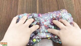 MIXING GLITTER AND BEADS INTO CLEAR SLIME ! RELAXING SLIME | SATISFYING SLIME VIDEOS