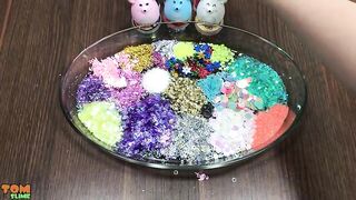 Mixing Makeup and Glitter into Clear Slime | Relaxing Slime | Satisfying Slime Videos 1