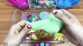 MIXING MAKEUP AND GLITTER INTO MY SLIME | SLIME SMOOTHIE | RELAXING SATISFYING SLIME