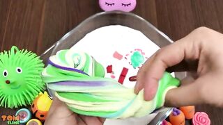 MIXING MAKEUP AND CLAY INTO GLOSSY SLIME!! RELAXING SLIME ! SATISFYING SLIME VIDEOS
