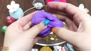 Mixing Makeup and Glitter into Store Bought Slime !! Relaxing Satisfying Slime Videos #1