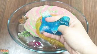 MIXING HOMEMADE SLIME WITH CLEAR SLIME | RELAXING SATISFYING SLIME VIDEOS | TOM SLIME