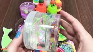 MIXING STORE BOUGHT SLIME WITH UNICORN CLEAR SLIME | SATISFYING SLIME VIDEO | TOM SLIME
