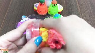 MIXING STORE BOUGHT SLIME WITH UNICORN CLEAR SLIME | SATISFYING SLIME VIDEO | TOM SLIME
