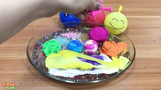 MIXING MAKEUP AND CLAY INTO CLEAR SLIME!!! RELAXING SLIME WITH FUNNY BALLOONS | TOM SLIME