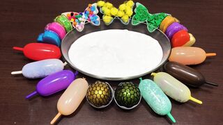 Mixing Random Things into Glossy Slime |  Relaxing Slime With Funny Balloons | Tom Slime