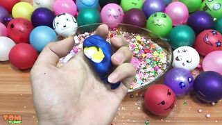 Mixing Random Things into Clear Slime | Relaxing Slime With Funny Balloons ! Tom Slime