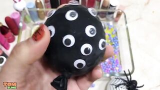 Making Slime with Halloween Balloons and Mixing Lipstick into slime | Tom Slime