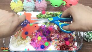 MIXING STRESS BALLS INTO GLOSSY SLIME | MOST SATISFYING SLIME VIDEOS | TOM SLIME