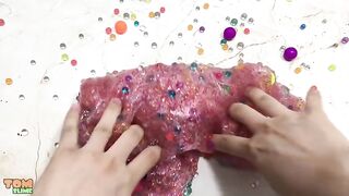 MIXING STRESS BALLS INTO CLEAR SLIME ! MOST SATISFYING SLIME VIDEOS | TOM SLIME