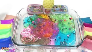 Mixing Store Bought Slime With Foam Beads and Soft Clay | Most Satisfying Slime Videos