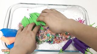 Mixing Random Things into Clear Slime | Most Satisfying Slime Videos 6 | Tom Slime