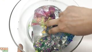 Mixing 100+ Eyeshadow Into Clear Slime | Most Satisfying Slime Videos ! Tom Slime