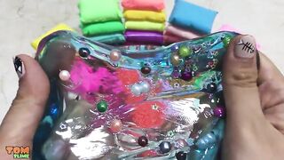 Mixing Random Things Into Clear Slime - Most Satisfying Slime Videos 5 ! Tom Slime