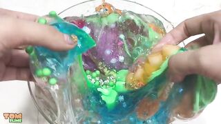 Mixing Store Bought Slime Into Clear Slime - Most Satisfying Slime Videos 4 ! Tom Slime