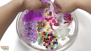 Mixing Random Things Into Clear Slime - Most Satisfying Slime Videos 4 ! Tom Slime