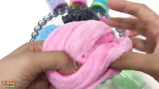 Mixing Cloud Slime Into Clear Slime - Most Satisfying Slime Videos ! Tom Slime