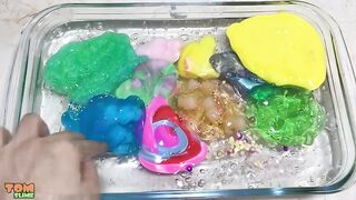 Mixing Store Bought Slime Into Clear Slime - Most Satisfying Slime Videos 3 ! Tom Slime