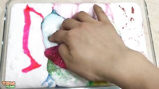Mixing Store Bought Slime & Glitter Into Fluffy Slime | Most Satisfying Slime Videos | Tom Slime