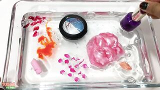 Mixing Makeup into Clear Slime - Satisfying Slime Videos #10 !! Tom Slime