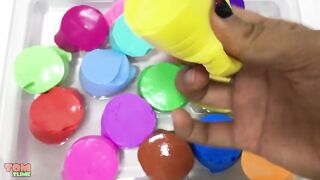 Mixing Butter Slime into Clear Slime | Most Satisfying Slime Videos ! Tom Slime