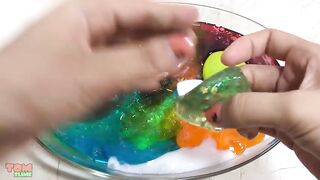 Mixing Pigments Into Store Bought Slime & Clear Slime - Satisfying Slime Videos