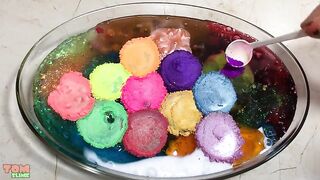 Mixing Pigments Into Store Bought Slime & Clear Slime - Satisfying Slime Videos