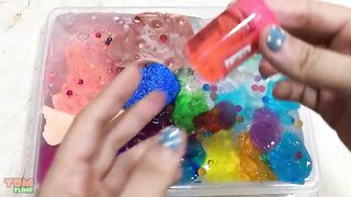 Mixing Store Bought Slime Into Clear Slime - Most Satisfying Slime Videos ! Tom Slime