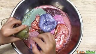 Mixing All My Glitter Slime | Slime Smoothie! Satisfying Slime Videos #6